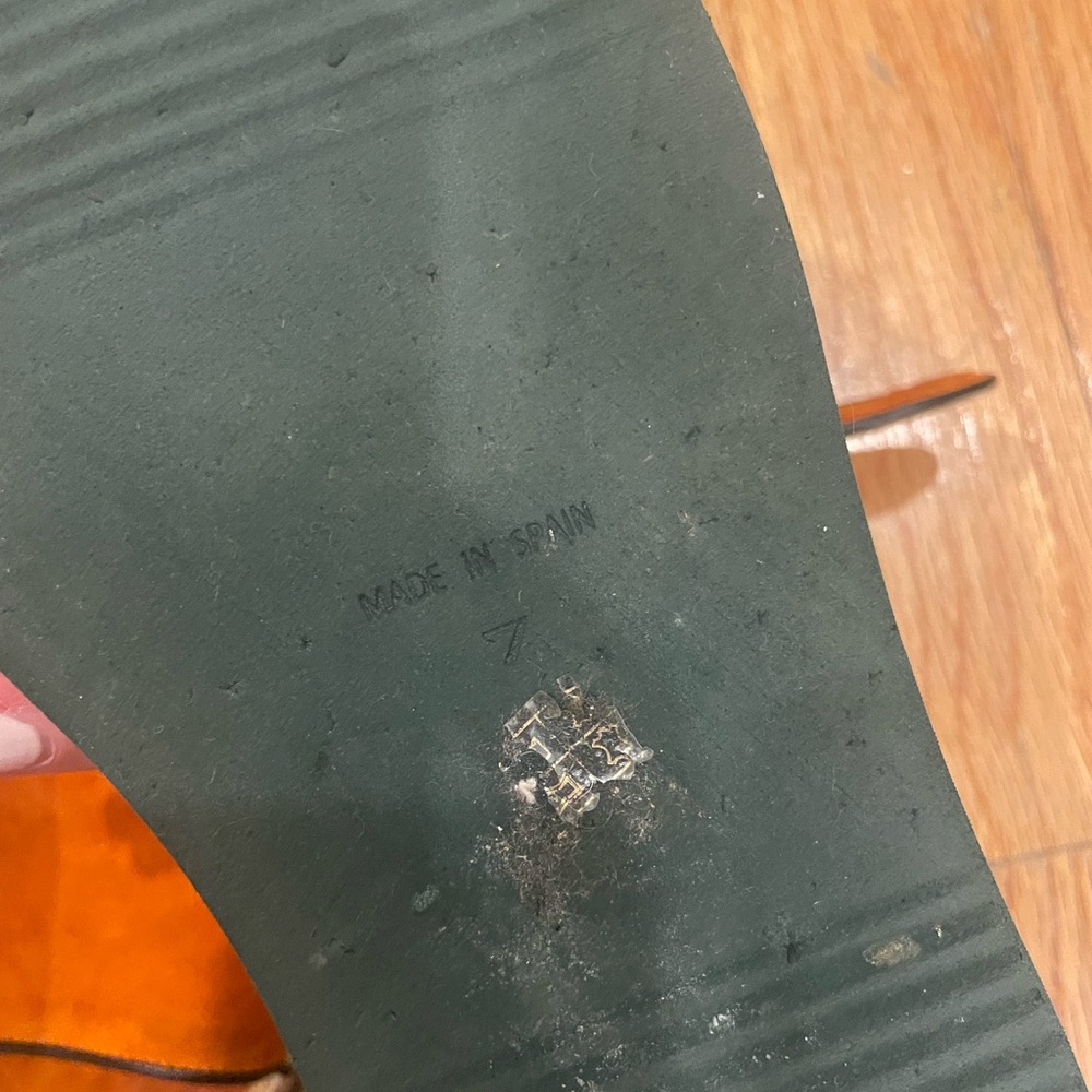 Andre Assous Orange Espadrille Sandals Suede - Picture 4 of 4